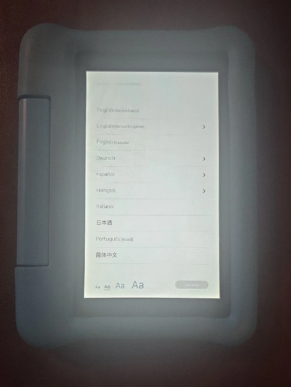 Amazon Kindle durable light
